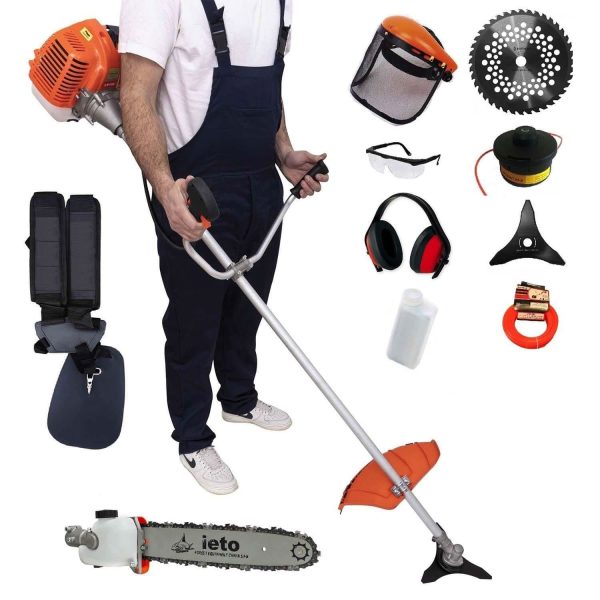 Set Motocoasa Pandora (5*), 5Cp ,10.000Rpm, 8 Accesorii + Cap Tip Drujba