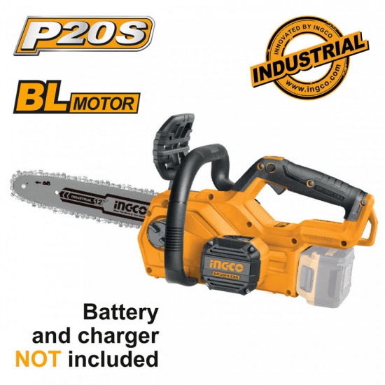 Drujba electrica Motofierastrau 300mm, 20V brushless fara acumulator Ingco CGSLI20128