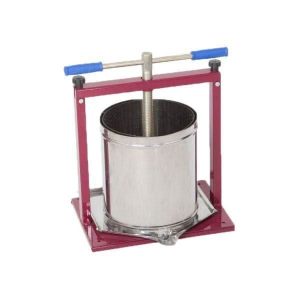 Teasc inox pentru struguri Vilen 15L, cu golire rapida, ax 30 mm, structura ranforsata,