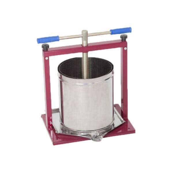 Teasc inox pentru struguri Vilen 15L, cu golire rapida, ax 30 mm, structura ranforsata,