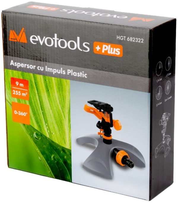 Aspersor cu Impuls Plastic PLUS Evotools 682322